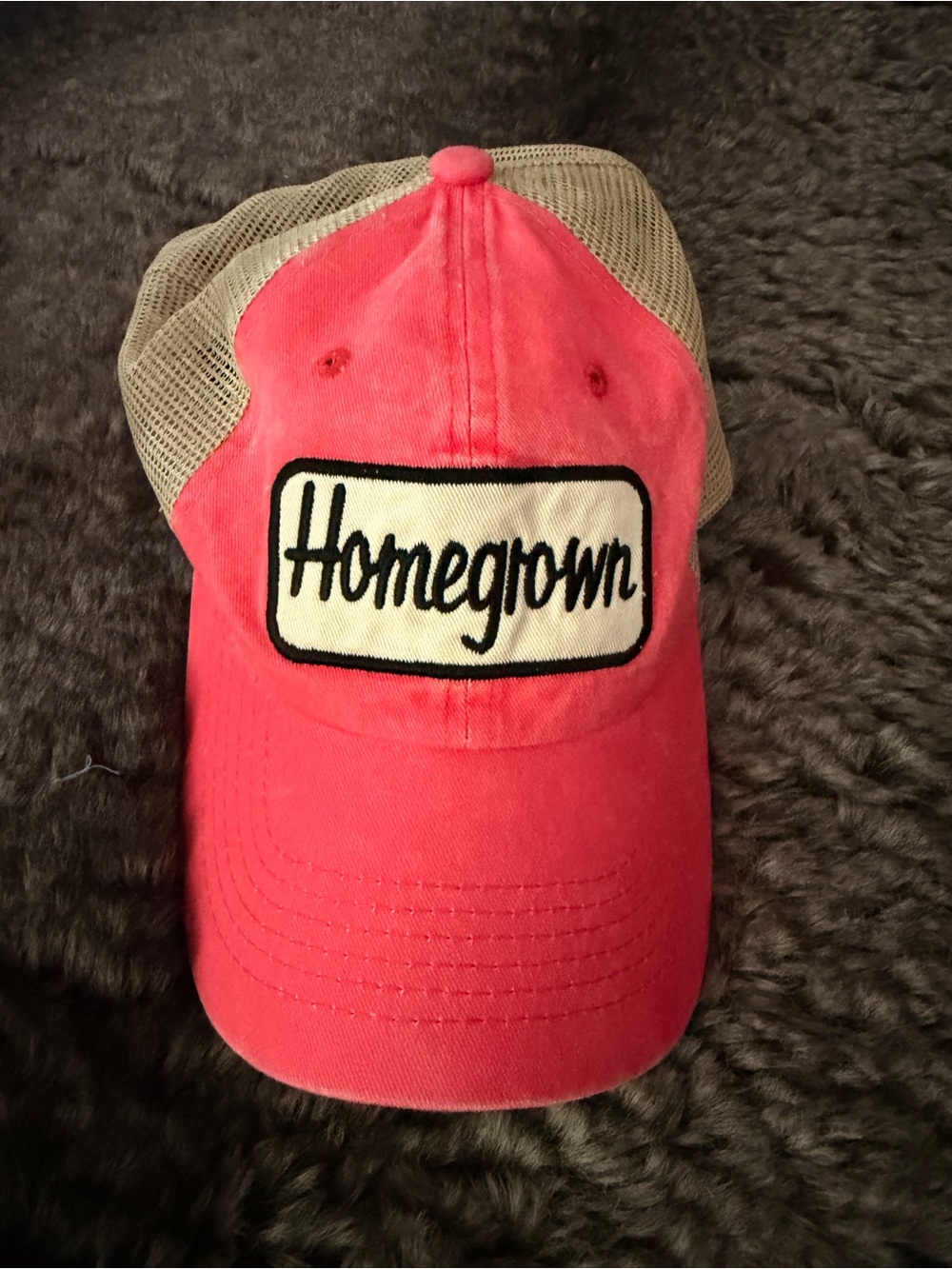 Pink Mesh Trucker Hat - Homegrown Patch